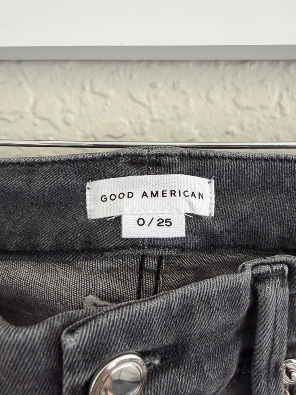 Good American Good Legs Skinny Jeans | Size 0 / 25 | NWT Dark Gray - Picture 7 of 11